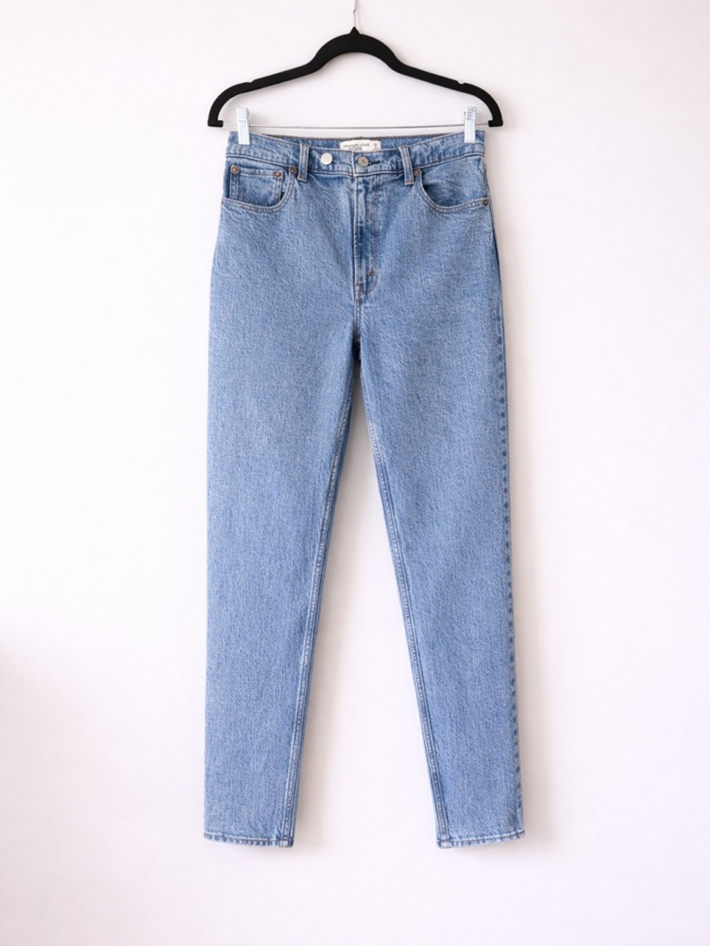 Abercrombie & Fitch 90s Straight High Rise Jeans Light Wash Size 29